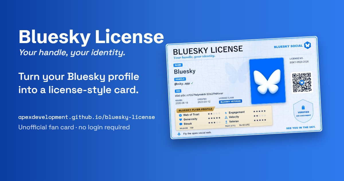 https://apexdevelopment.github.io/bluesky-license/ social preview image